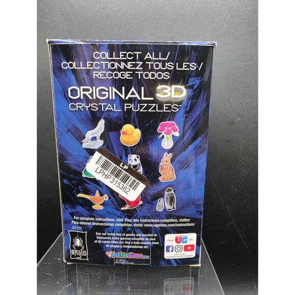 3D Crystal Puzzle Bunny 43-Piece Set Ages 12+ By BePuzzled - Picture 5 of 7
